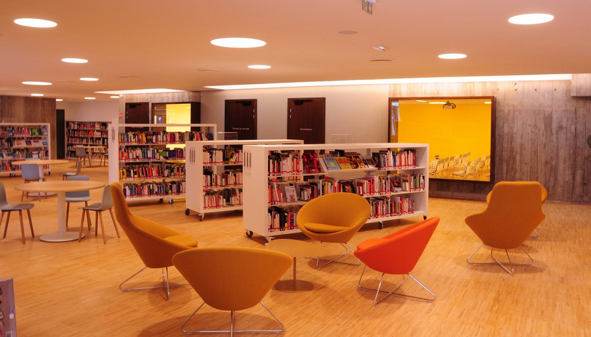 La biblioth&egrave;que Oscar Niemeyer du Havre. (Bruno Texier)