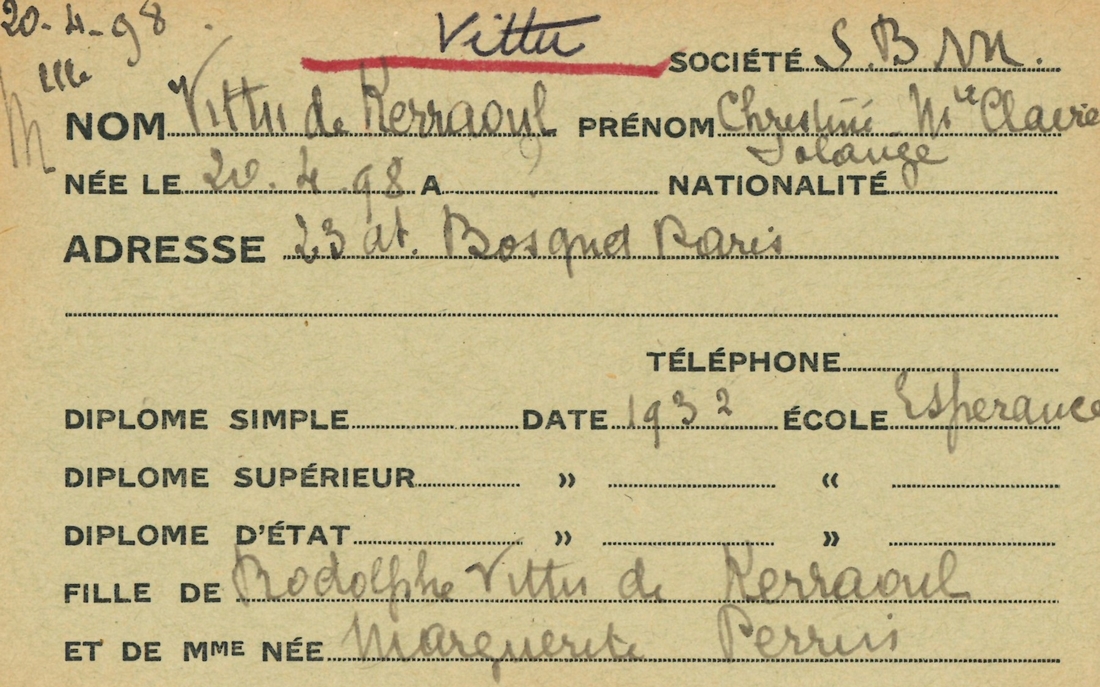 Brochure de la direction des conductrices ambulancières, 20200063/139. © Archives nationales archives-croix-rouge-infirmiere-ambulance