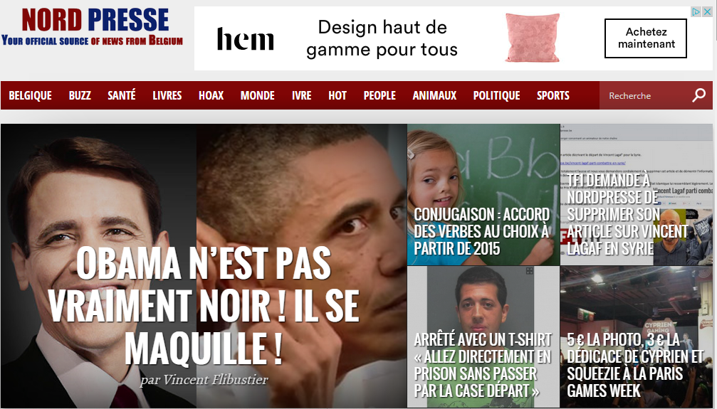 En Belgique aussi, les faux sites d'information sévissent