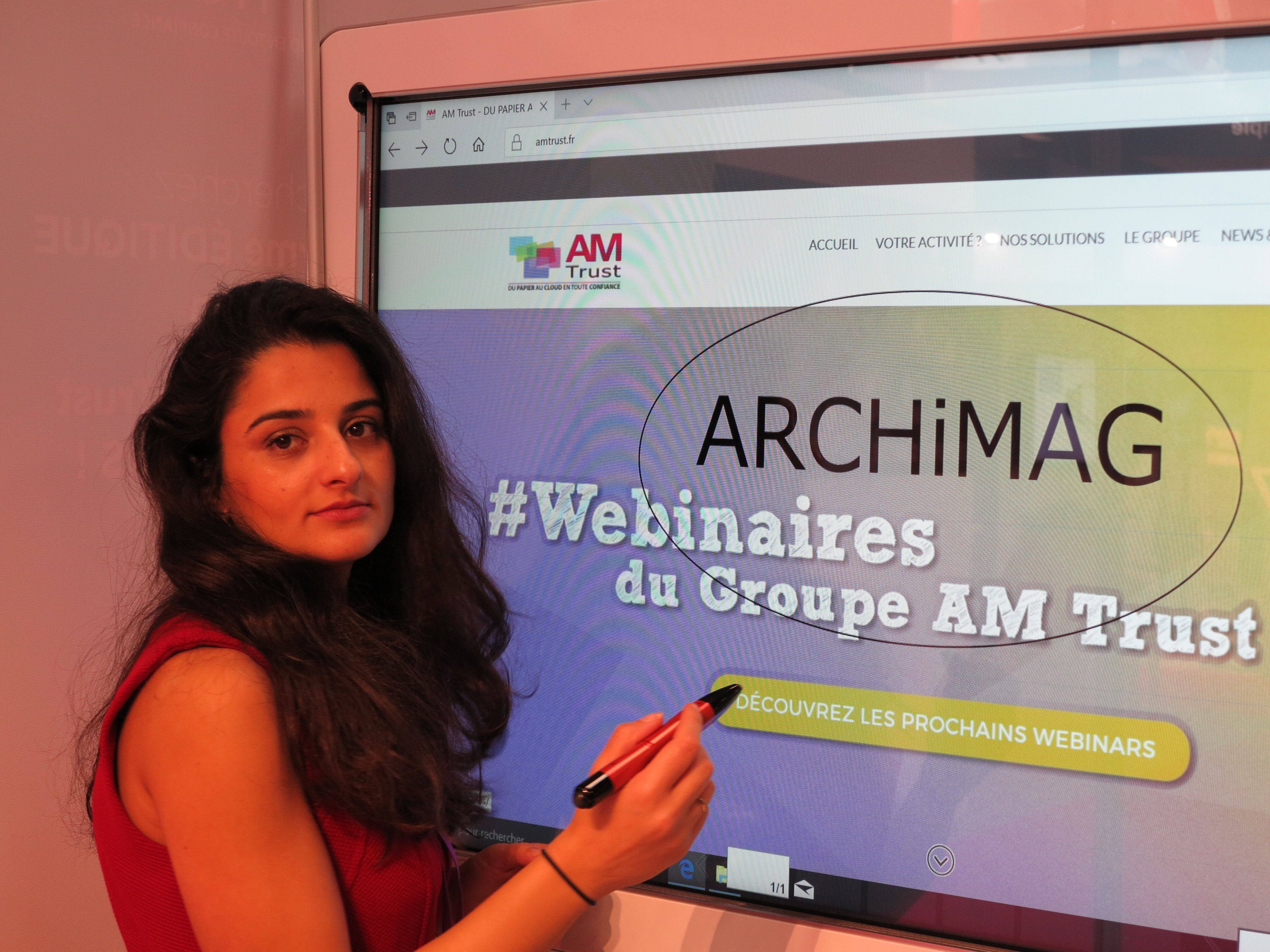 Un outil de travail collaboratif et de visioconférence (Sarah Chafai, chargée de contenu marketing, AM Trust).