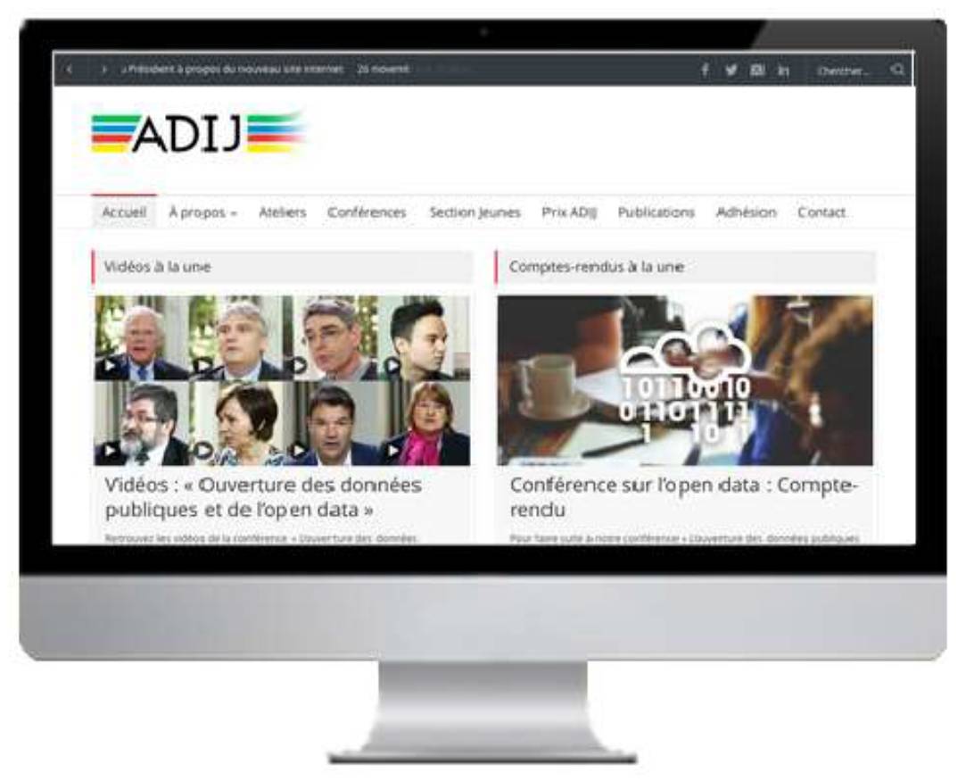 Une première image du nouveau site de l'Adij dévoilée. (DR)