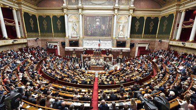 L'hémicycle du Palais Bourbon (Assemblée nationale)