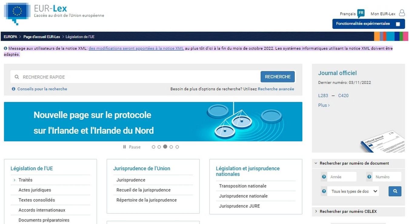 EUR-Lex, le journal officiel de l’Union européenne, est basé sur un graphe de connaissance. (DR) eur-lex-jo-union-europeenne-base-connaissance