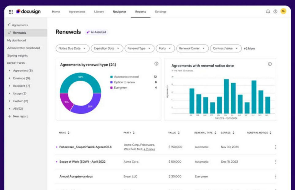 La plateforme DocuSign IAM sera disponible en Europe dans le courant de l'année 2024 (DocuSign) Signature-electronique-DocuSign-fait-entrer-IA-plateforme-gestion-contrats