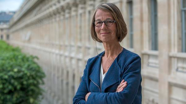 Françoise Nyssen sur les balcons du ministère de la Culture (Ministère de la Culture/Didier Plowy)