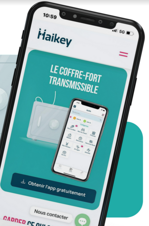 Le prix de l’abonnement à Haikey est fixé à 3,99€ par mois (Haikey) Haikey-coffre-fort-electronique-transmissible
