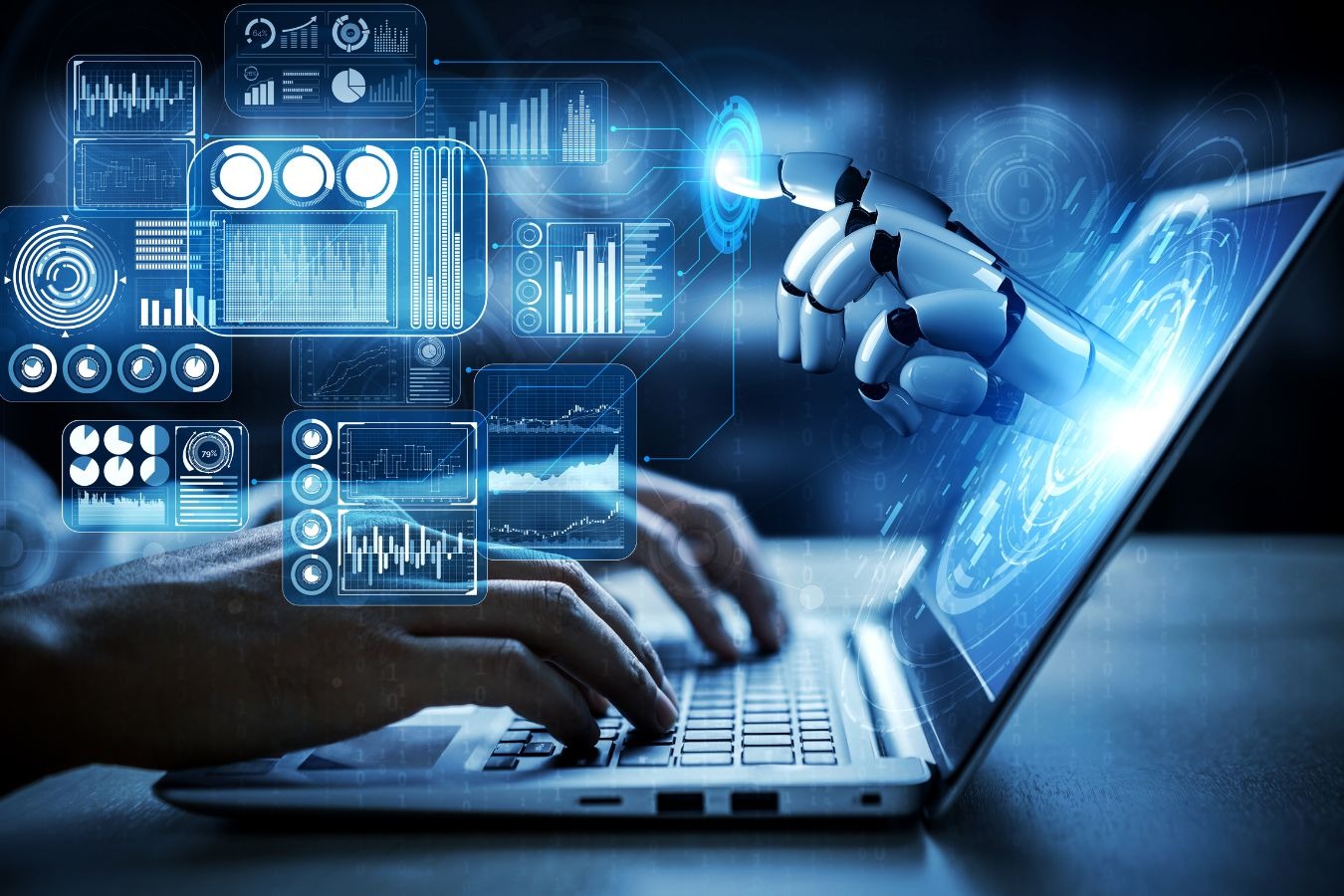 8 actifs sur 10 expriment leur enthousiasme à l’idée d’utiliser l’IA au travail. (Canva) intelligence-artificielle-usage-travail-ia-generative