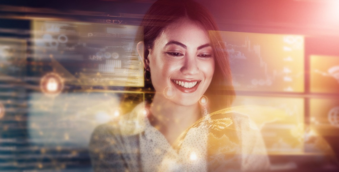 L'édition 2024 de la Journée Confiance Numérique se tiendra (en distanciel) le 23 mai dès 9h45. (Freepik/The Yuri Arcurs Collection) femme-nouvelles-technologies-business