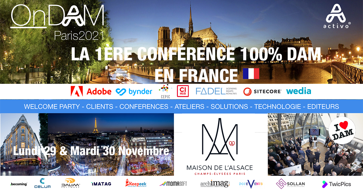 Premier événement 100% DAM les 29 et 30 novembre sur le rooftop la Maison de l'Alsace OnDAM Paris 2021 !
