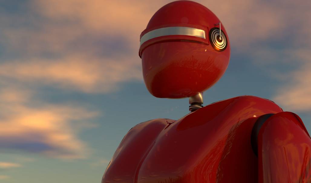 Deux robots tirent sur un suspect, innocent, lors d'une manifestation. Sont-ils coupables ? (Pixabay/EntretenimientoIV) robot-rouge