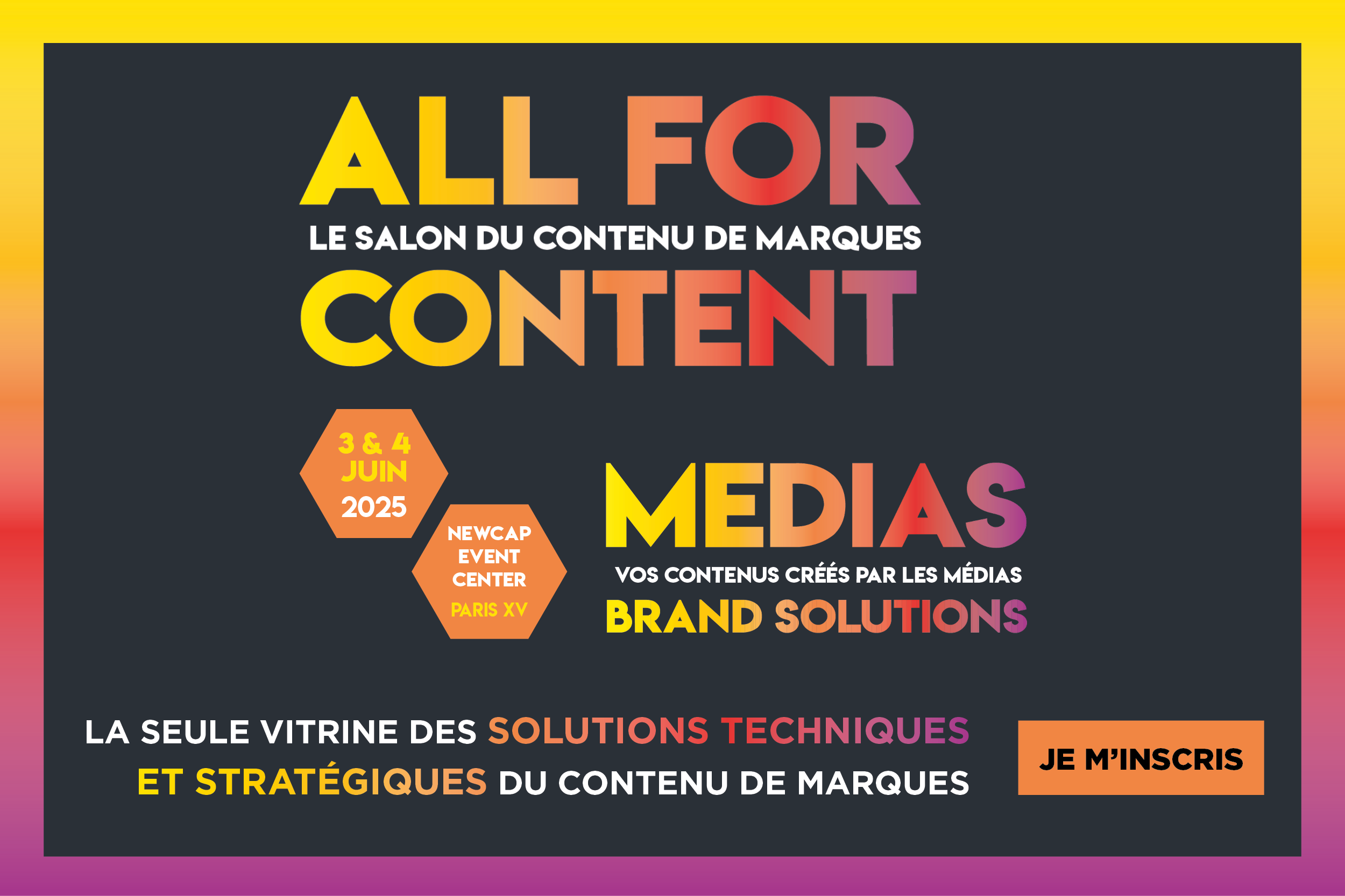 All for Content annonce sa 7ᵉ édition qui se tiendra au NEWCAP Event Center à Paris