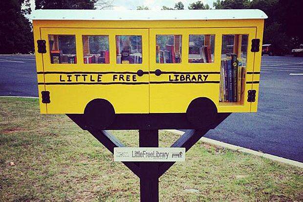 Le bus scolaire créé par les lycéens de la Carrollton Junior High School, en Georgie (Etats-Unis). (Photo: Alison Hibbard / Twitter)