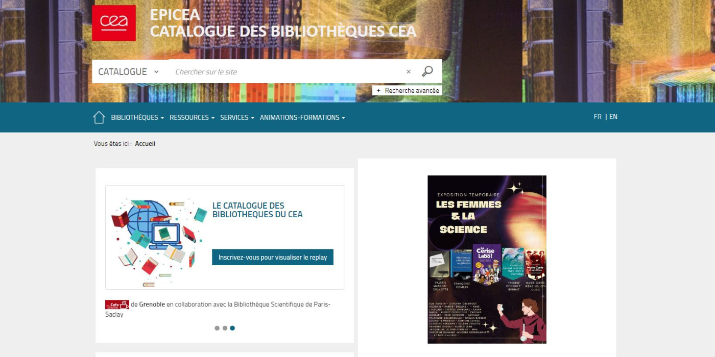 Le CEA est composé d'un réseau de quatre bibliothèques scientifiques visuel-CEA-archimag