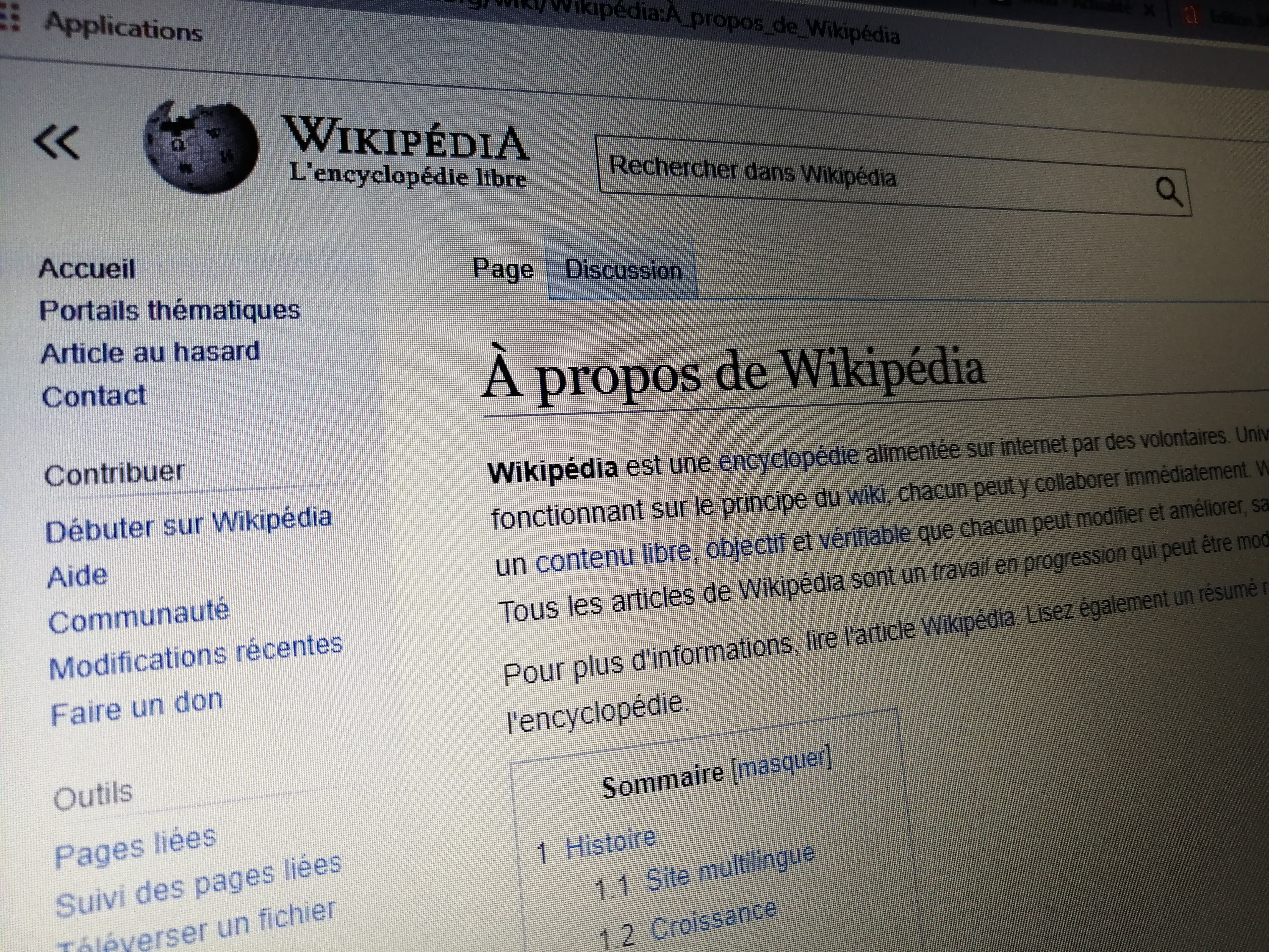 Wikipédia, première encyclopédie en ligne depuis 20 ans (Wikipédia)