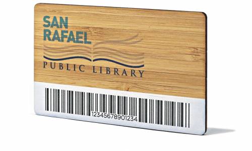 La toute nouvelle carte de lecture de la bibliothèque publique de San Rafael en Californie, aux Etats-Unis. (DR)