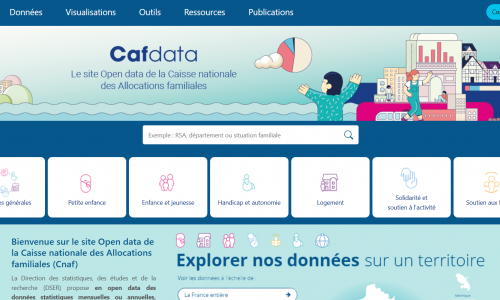 Page d'accueil du portail Cafdata (Caf) Allocations-familiales-devoilent-nouveau-portail-open-data